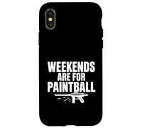 Weekends Are For Paintball Fun Sport Enthusiasts Case for iPhone X/XS
