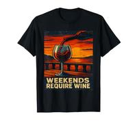 Weekends Require Wine Funny Wine Lover T-Shirt