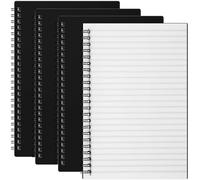 Weekgrat 6 Pcs Stone Paper Waterproof Notebook Spiral A5 5.8 x 8.3'' Weatherproof Stone Paper All Weather Notebook Journal Note Taking College Ruled for Aesthetic Office Outdoor