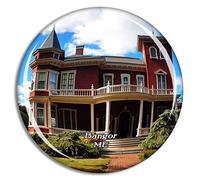 Weekino Bangor Stephen King's House Maine USA Magnet Travel Souvenir 3D Crystal Glass Collection Gift Refrigerator Sticker