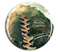 Weekino Colombia Medellin Fridge Magnet 3D Crystal Glass Tourist City Travel Souvenir Collection Gift Strong Refrigerator Sticker