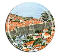 Weekino Dubrovnik City Walls Croatia Fridge Magnet 3D Crystal Glass Tourist City Travel Souvenir Collection Gift Strong Refrigerator Sticker