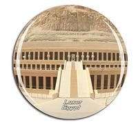 Weekino Egypt Mortuary Temple of Hatshepsut Luxor Fridge Magnet 3D Crystal Glass Tourist City Travel Souvenir Collection Gift Strong Refrigerator Sticker