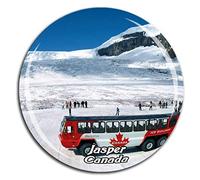 Weekino Glacier Jasper National Park Canada Fridge Magnet 3D Crystal Glass Tourist City Travel Souvenir Collection Gift Strong Refrigerator Sticker