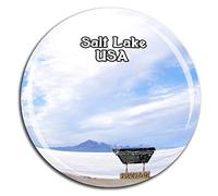 Weekino Great Salt Lake America USA Fridge Magnet 3D Crystal Glass Tourist City Travel Souvenir Collection Gift Strong Refrigerator Sticker