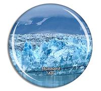 Weekino Hubbard Glacier Alaska USA Fridge Magnet Travel Souvenir 3D Crystal Glass Collection Gift Refrigerator Sticker
