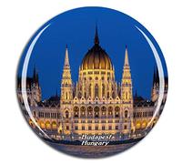 Weekino Hungary Hungarian Parliament Building Budapest Fridge Magnet 3D Crystal Glass Tourist City Travel Souvenir Collection Gift Strong Refrigerator Sticker