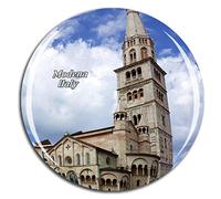 Weekino Italy Modena Cathedral Fridge Magnet 3D Crystal Glass Tourist City Travel Souvenir Collection Gift Strong Refrigerator Sticker