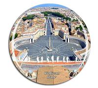 Weekino Italy Rome Vatican San Pietro Fridge Magnet 3D Crystal Glass Tourist City Travel Souvenir Collection Gift Strong Refrigerator Sticker