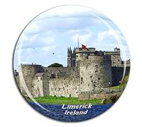 Weekino King John's Castle Limerick Ireland Fridge Magnet 3D Crystal Glass Tourist City Travel Souvenir Collection Gift Strong Refrigerator Sticker