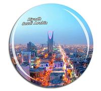 Weekino Kingdom Centre Tower Riyadh Saudi Arabia Asia Fridge Magnet 3D Crystal Glass Tourist City Travel Souvenir Collection Gift Strong Refrigerator Sticker