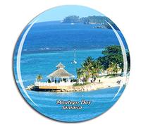 Weekino Montego Bay Jamaica Fridge Magnet 3D Crystal Glass Tourist City Travel Souvenir Collection Gift Strong Refrigerator Sticker