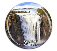 Weekino Montmorency Falls Quebec Canada Fridge Magnet 3D Crystal Glass Tourist City Travel Souvenir Collection Gift Strong Refrigerator Sticker