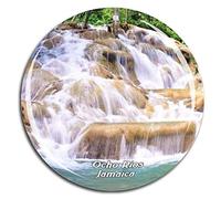 Weekino Ocho Rios Ocho Rios Jamaica Caribbean Sea Fridge Magnet 3D Crystal Glass Tourist City Travel Souvenir Collection Gift Strong Refrigerator Sticker