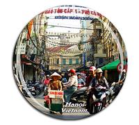 Weekino Old Town Hanoi Vietnam Fridge Magnet 3D Crystal Glass Tourist City Travel Souvenir Collection Gift Strong Refrigerator Sticker