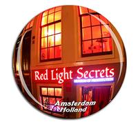 Weekino Red Light District Amsterdam Netherlands Holland Fridge Magnet 3D Crystal Glass Tourist City Travel Souvenir Collection Gift Strong Refrigerator Sticker