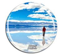 Weekino Salar de Uyuni Bolivia Fridge Magnet 3D Crystal Glass Tourist City Travel Souvenir Collection Gift Strong Refrigerator Sticker