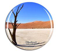 Weekino Sesriem Windhoek Namibia Fridge Magnet 3D Crystal Glass Tourist City Travel Souvenir Collection Gift Strong Refrigerator Sticker