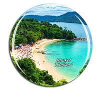 Weekino Thailand Phuket Fridge Magnet 3D Crystal Glass Tourist City Travel Souvenir Collection Gift Strong Refrigerator Sticker