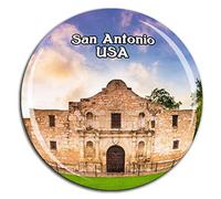 Weekino The Alamo San Antonio America USA Fridge Magnet 3D Crystal Glass Tourist City Travel Souvenir Collection Gift Strong Refrigerator Sticker