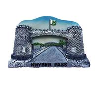 weekino The Khyber Pass Pakistan Fridge Magnet 3D Resin Handmade Craft Tourist Travel City Souvenir Collection Letter Refrigerator Sticker