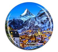 Weekino The Matterhorn Zermatt Switzerland Fridge Magnet 3D Crystal Glass Tourist City Travel Souvenir Collection Gift Strong Refrigerator Sticker