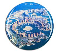 Weekino The Pearl Qatar Doha Fridge Magnet 3D Crystal Glass Tourist City Travel Souvenir Collection Gift Strong Refrigerator Sticker