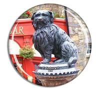 Weekino UK England Edinburgh Greyfriars Bobby Fridge Magnet Travel Souvenir City Collection 3D Crystal Glass Gift Strong Refrigerator Sticker