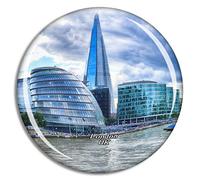Weekino UK England London The Shard Fridge Magnet Travel Souvenir City Collection 3D Crystal Glass Gift Strong Refrigerator Sticker