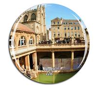 Weekino UK England The Roman Baths Bath Abbey Fridge Magnet 3D Crystal Glass Tourist City Travel Souvenir Collection Gift Strong Refrigerator Sticker