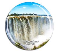 Weekino Victoria Falls Livingstone Zambia Fridge Magnet 3D Crystal Glass Tourist City Travel Souvenir Collection Gift Strong Refrigerator Sticker
