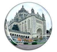 Weekino Ville de Lisieux France Sanctuaire Sainte Therese Fridge Magnet Travel Gift Souvenir Collection 3D Crystal Glass Sticker