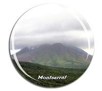 Weekino Volcanic Montserrat UK Caribbean Sea Fridge Magnet 3D Crystal Glass Tourist City Travel Souvenir Collection Gift Strong Refrigerator Sticker