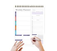 Weekly Calendar - Open Date Notebook, Work Organizer, Weekly Planner, for Kitchen, Living Room, School, Office, University, Library Home