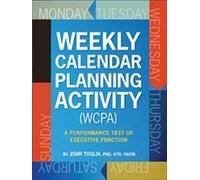 Weekly Calendar Planning Activity: A Performance Test of Executive Function