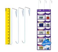 weekly clothes organizer for kids are a must have for parents,5 drawer storage organizer,Extended hook12 inches,kids clothes organizer, comes with two sets of label cards,2025 New White/Purple
