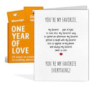 Weekly Date Night Ideas for Couples - Fun & Romantic Gift for Wedding Anniversaries, Valentine’s Day & More - For Husband, Wife - Includes 52 Unique Ideas + 52 Bonus Cards (with Heart Card)