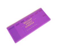 Weekly Desk Planner Notepad with Habit Tracker for Office Use Purple