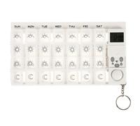 Weekly Digital Pill Organizer 7 Days 28 Compartments With Alarm