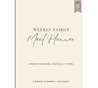 Weekly Family Meal Planner | 3 Month Meal Planning Notebook: Plan dinners, save money & reduce food waste with shopping lists, budget tracker & pantry inventory