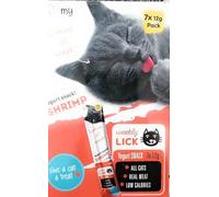 Weekly LICK Yogurt Shrimp Cat Treats, 7 x 12g Pack, Low Calorie Real Meat Snacks