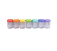 Weekly Magnetic Pill Organizer - 7-Day Travel Pill Case with Removable Daily Compartments, Moisture-Proof Medicine Box, Compact Vitamin Holder for Purse, Pocket, or Fridge Use (A)