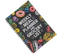 Weekly Meal Planner - 100 Sheet Bound , Food Booklet With Market Lists | Organized Productivity Help For Ad