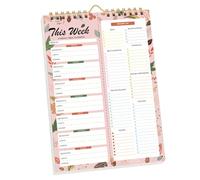 Weekly Meal Planner - Food Organizer Notepad & Shopping List 52 Sheets | Undated Cake Design, Size 8.5x11 Inches | For Kitchen, Menus & Com Prep