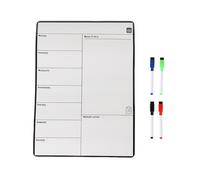 Weekly meal planner magnetic board menu whiteboard fridge wipeable