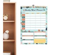Weekly Meal Planner - Undated Tear-Off Meal Planner Book - Vintage Healthy Eating Organizer Notepad for Teens Girls Athletes Men Family Youth Boys
