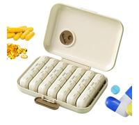 Weekly Medicine Organizer, Weekly Pill Organizer, Portable 7 Day Pill Box - Daily Pill Box with Large Opening, Aesthetic 7 Day Pill Box, Pill Case