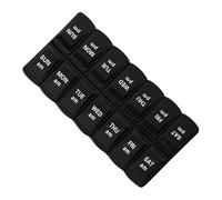 Weekly Medicine Planner - 7 Day AM PM Organizer, Portable Travel Box | 7 Compartment Travel Dispenser, Secure Holder Case, Compact Tablet Storage for Seniors, Adults, or Elderly