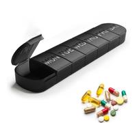 Weekly Pill Box 7 Day, Large Pill Box 1 Time a Day, Travel Tablet Daily Pill Containers Portable Pill Case for Medicine Vitamins Fish Oil Supplements