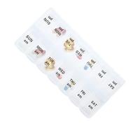 Weekly Pill Box Organizer, 7-Compartment Portable AM/PM Medicine Planner, Large Pills Boxes7 Day 2 Times A Day, Travel & Daily Pill Storage Case for Medicines Supplements